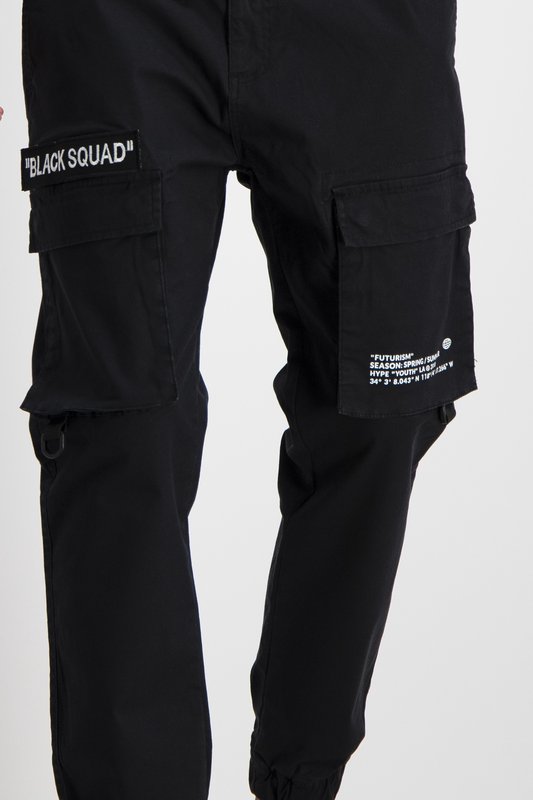 black squad jeans