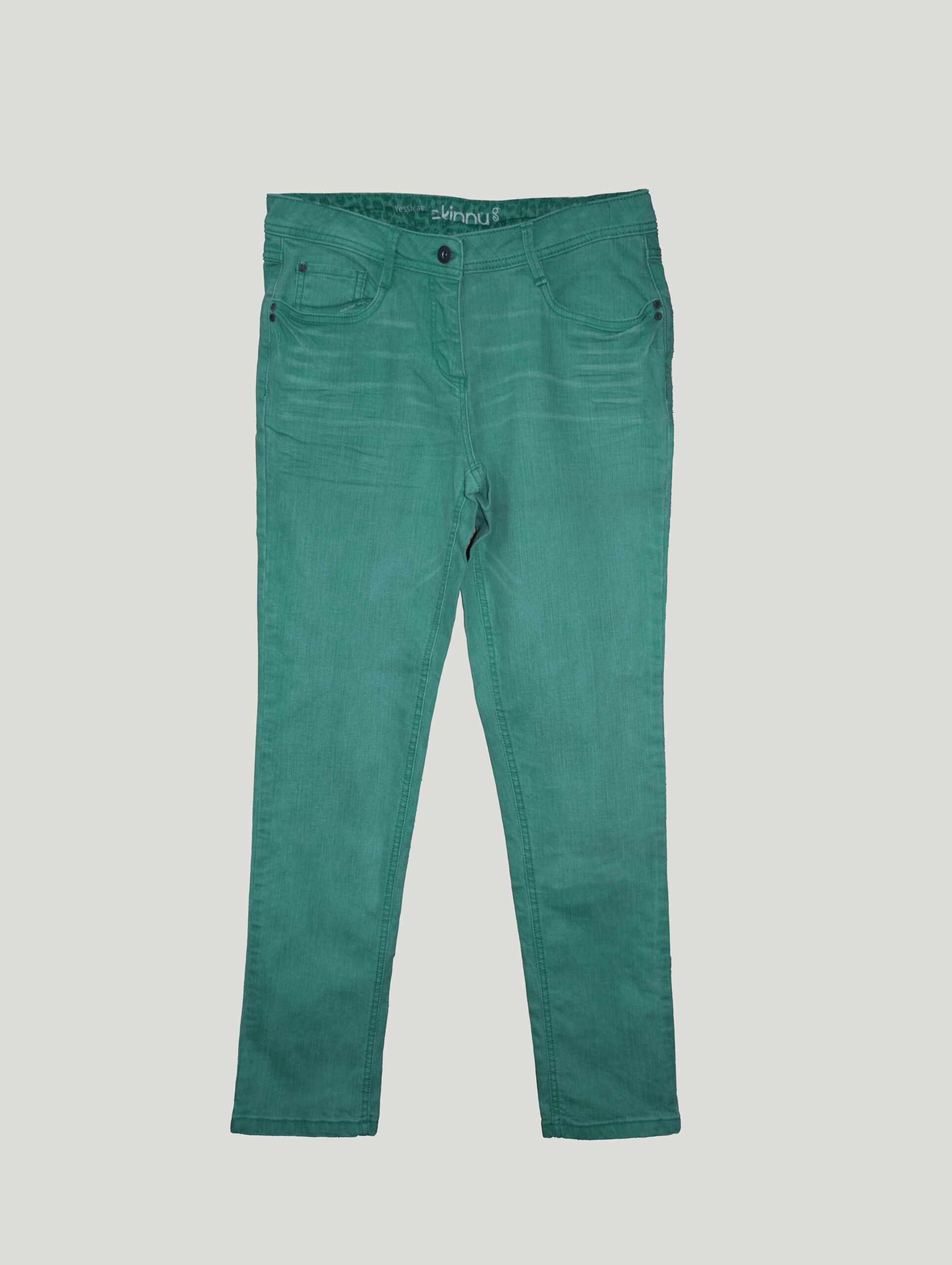 solicitud Intentar ganso Women's Green Denim Skinny Jeans – S.M Garments