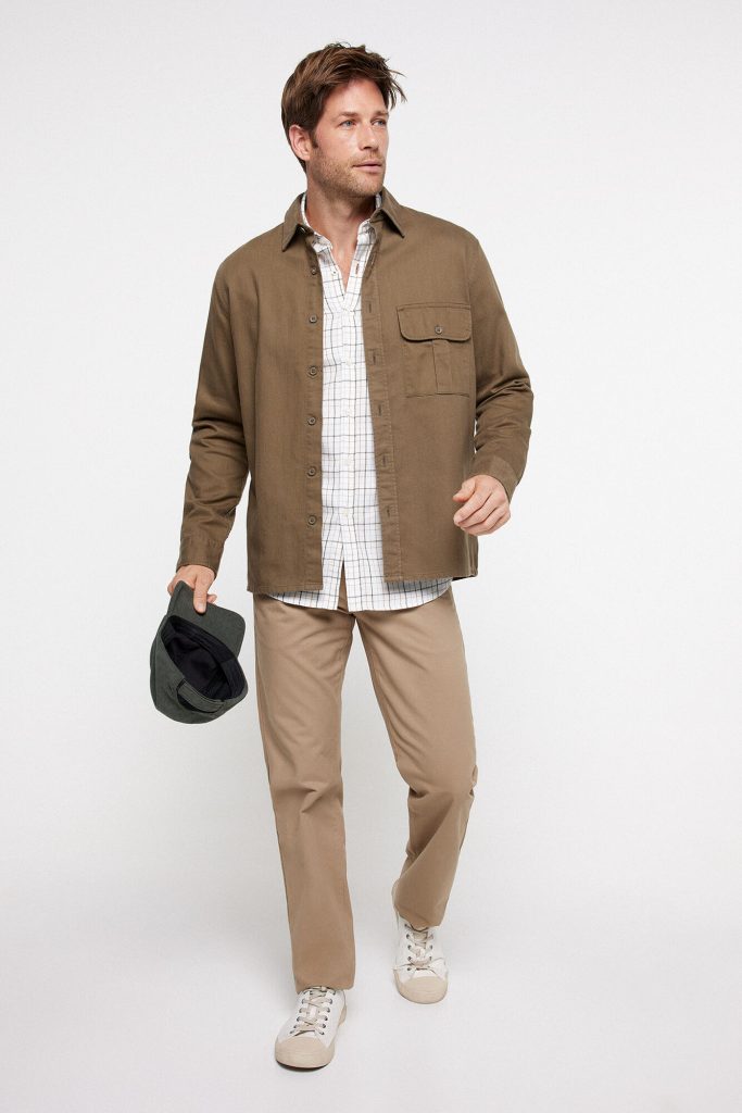 Plain Cotton Overshirt - Image 4