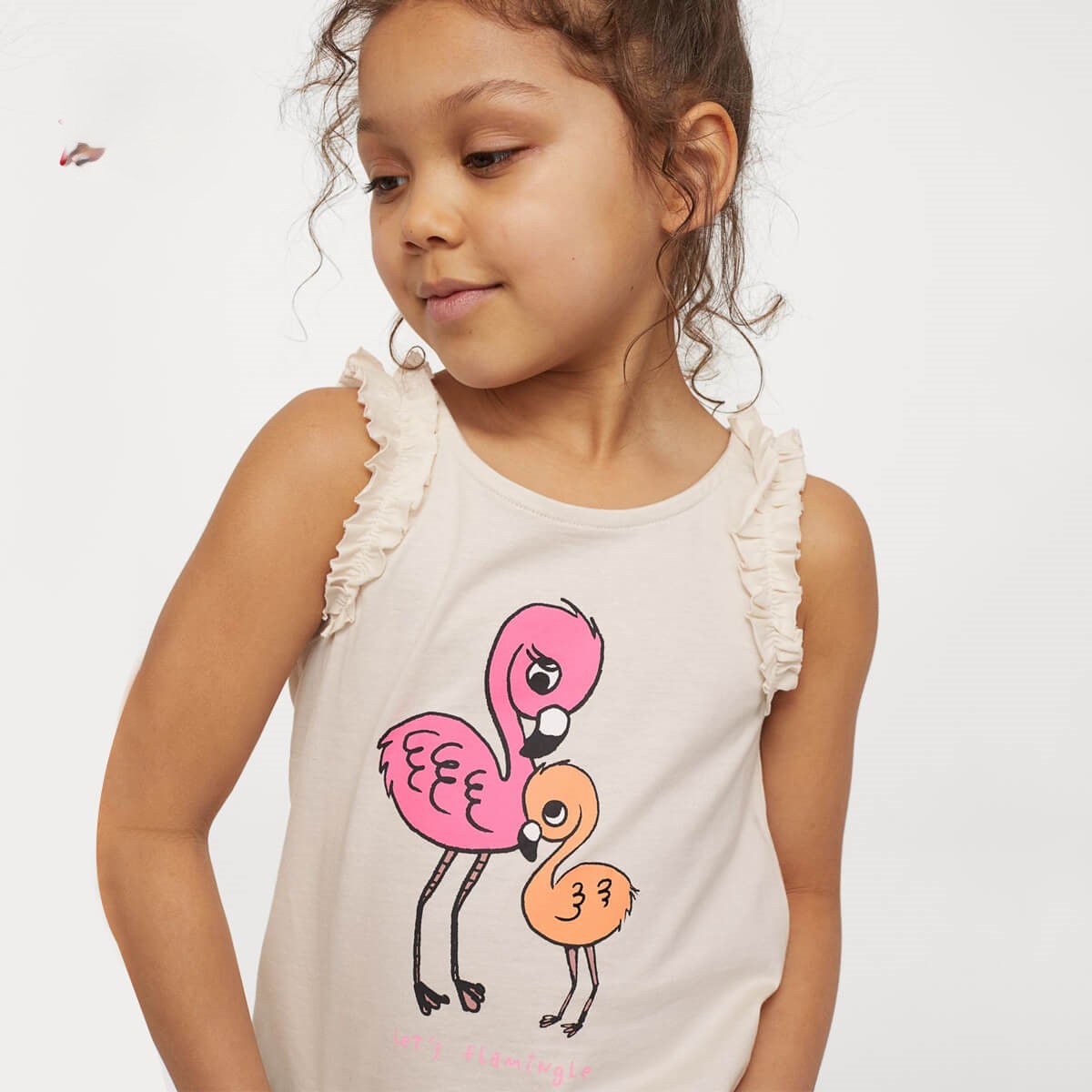 HM-FLAMINGOS-RUFFLE-TRIMMED-JERSEY-TOP-MODEL